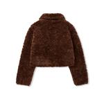 Nerdy Бархатная куртка женская коричневая, Brown - фото 3