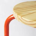 Табурет Ikea Domsten, оранжевый - фото 2