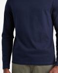 Лонгслив Asos Design Essentials Crew Neck, темно-синий - фото 5