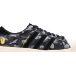 Кроссовки Adidas A Bathing Ape x Undeafeated x Superstar 80s 'Black Camo', черный - фото 2