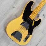 Fender Vintage Custom 1951 Precision Bass NOS, кленовый гриф Nocaster Blonde - фото 3