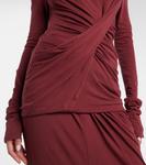 Облегающий топ из хлопкового джерси Entire Studios, Scarlet - фото 5