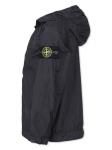 Куртка с капюшоном и значком компаса Stone Island Junior, черный - фото 3