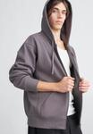 Толстовка Carhartt WIP HOODED AMERICAN SCRIPT JACKET, Porphyry/Grey - фото