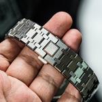 Часы Casio G-Shock Analog-Digital 2100 Series, арт. GA-2100-1A1, 12-гранный, кованый серебристый/розовый - фото 2