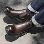 Челси Ботинки Мужские Weishibangwei, цвет Brown Fleece-lined - фото 14