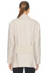 Двубортный блейзер Victoria Beckham, Pumice - фото 3