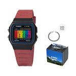 CASIO Кварцевые часы унисекс с черным циферблатом на ремешке из смолы - фото 2