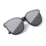 Круглые солнцезащитные очки Unisex Upthree, черная оправа с серыми линзами - фото 8