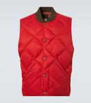 Стеганый твиловый жилет RRL, Vintage Orange - фото