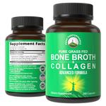 Коллаген Peak Performance Bone Broth + Type I, III, 180 капсул - фото 3