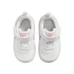 Кроссовки Nike Court Borough Low для малышей TD, White/Pink - фото 3