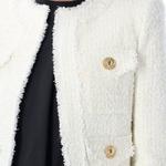 BALMAIN Беспалый укороченный жакет, White - фото 7