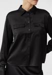 Блуза comma Button-down blouse, Schwarz/Black - фото 4