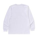 Футболка BAPE College Long-Sleeve Tee 'White' - фото 2
