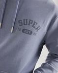 Худи Superdry Athletic Essentials в цвете Flint Stone Blue Grey - фото 5
