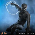Hot Toys Spider Man 3 Spider Man Black Suit 1 6 Deluxe Version With Base Scale Figures - фото 4