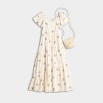 Платье макси с принтом и сумочкой для девочек 7-14 лет Trixxi - фото