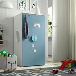 Шкаф Ikea Smastad / Platsa, 60х57х123 см, белый/синий - фото 2