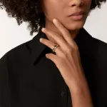 Кольцо Cartier Classic Trinity, белое золото/розовое золото/желтое золото - фото 6