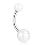 Пирсинг Tous Tous Pearl Navel, сталь/жемчуг - фото 3