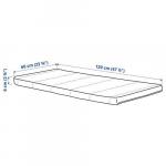 Матрас для детской кровати Ikea Pelleplutt, 60x120x6 см, белый - фото 6