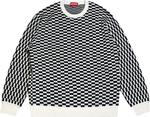 Свитер Supreme Back Logo Sweater 'Checkerboard', черный - фото 2