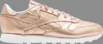 Кроссовки wmns classic leather 'melted metal' Reebok, розовый - фото