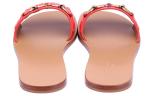 Шлепанцы женские Gucci Horsebit, красный - фото 5