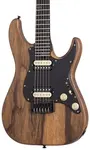 Электрогитара Schecter Sun Valley Super Shredder Exotic HT. Черная лимба, натуральный сатин - фото