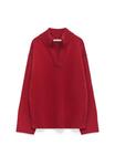 Джемпер ADOLFO DOMINGUEZ V-NECK SWEATER , Deep Red/Dark Red - фото 5