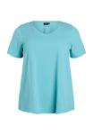 Футболка Zizzi Basic T-shirt, Bristol Blue/Turquoise - фото 4