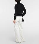 Шерстяной свитер с высоким воротником Ami De Cœur AMI PARIS, черный - фото 3