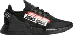 Кроссовки Adidas NMD_R1 V2 J 'Overbranded - Core Black', черный - фото 2