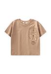 Футболка с принтом Cigit, бежевый - фото