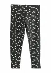 Леггинсы брюки Next, Black/White Spot - фото