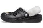 Тапочки disco classic lined disco glitter clogs 'black white' Crocs, черный - фото 2