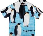 Рубашка Supreme Penguins Rayon Short-Sleeve Shirt 'Blue', синий - фото 3