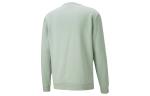 Свитер metallic nights crew sweatshirt 'olive green white' Puma, зеленый - фото 2