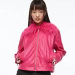 Куртка H&M With A Fluffy Collar, розовый - фото 3