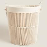 Корзина для белья Zara Home Cotton, бежевый/экрю - фото