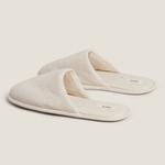 Тапочки Zara Home Linen, бежевый - фото 4