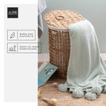 Одеяло J-LINE PomPom, зеленый - стекловолокно - 130 x 1 x 170 см - фото 4