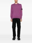 Stone Island свитер с нашивкой Compass, фиолетовый - фото 2