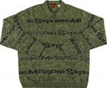 Лонгслив Supreme x Missoni Zip Long-Sleeve Polo 'Lime', зеленый - фото