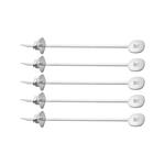 Набор шампуров ZWILLING, BBQ+, 5 штук, нержавеющая сталь, плоское сечение, фиксирующие заглушки - фото