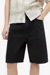 Джинсовые шорты свободного кроя H&M, черный - фото 3