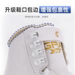 GRAF Швейцарские коньки для фигурного катания для начинающих, профессиональные коньки, мужские и женские фигурные коньки u20, белые + защита лезвий + сумка для хранения, размер 28 - фото 8