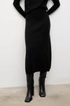 Кашемировая юбка Answear.Lab, черный - фото