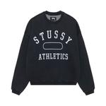 Свитер Stussy Athletics Crew, Washed Black - фото